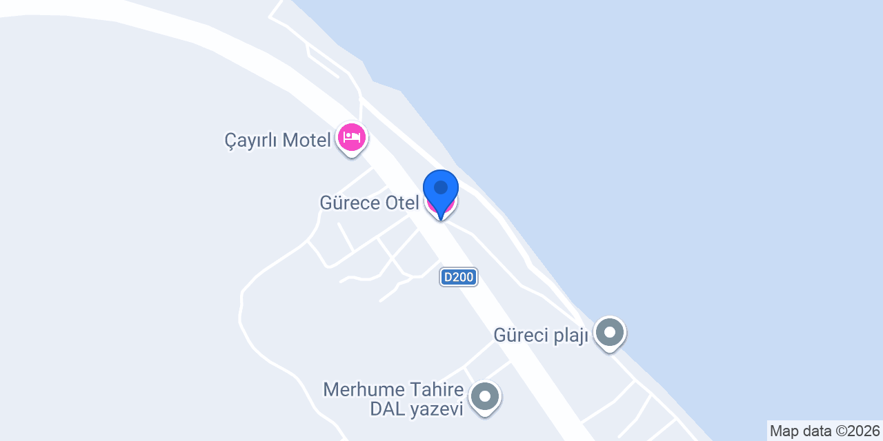 Gürece Otel konumu