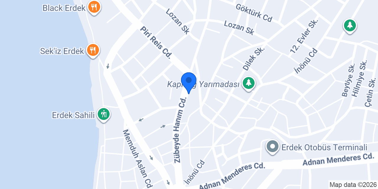 CEM EMLAK ERDEK konumu