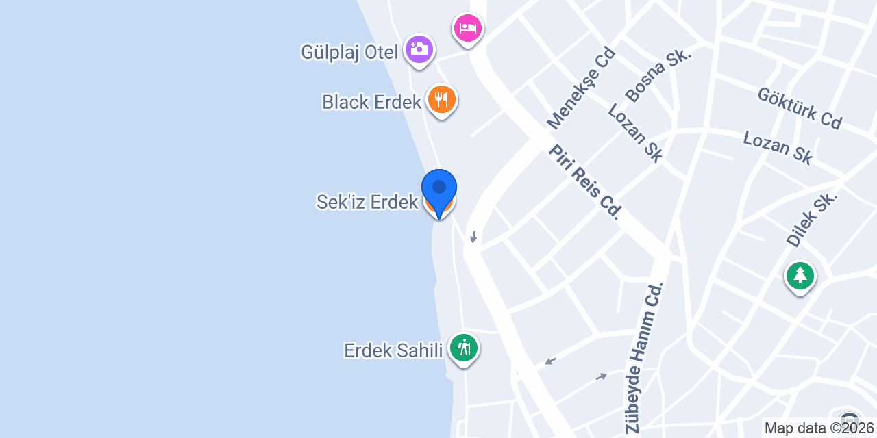 Sek'iz Erdek konumu