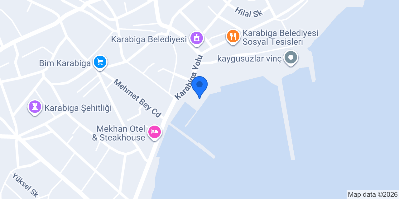Karabiga-Tekirdağ Feribot İskelesi konumu