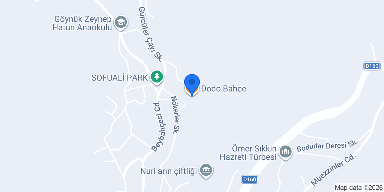 Dodo Bahçe konumu
