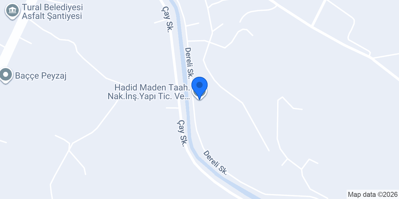Hadid Maden Taah.Nak.İnş.Yapı Tic.Ve San.LTD.şti konumu