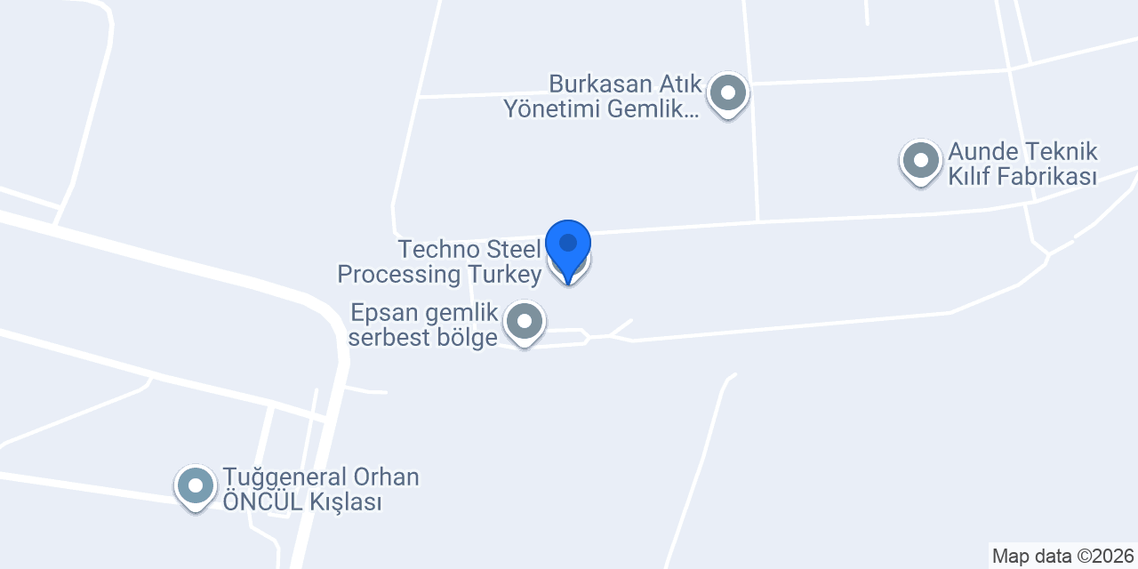 Techno Steel Processing Turkey konumu