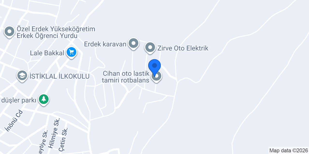 Erdek Lastikçi Erdinç konumu
