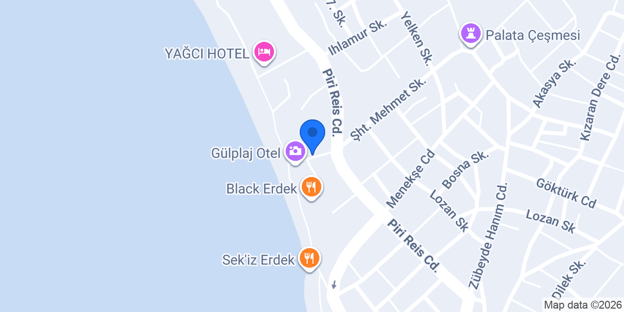 Gül Pansiyon konumu