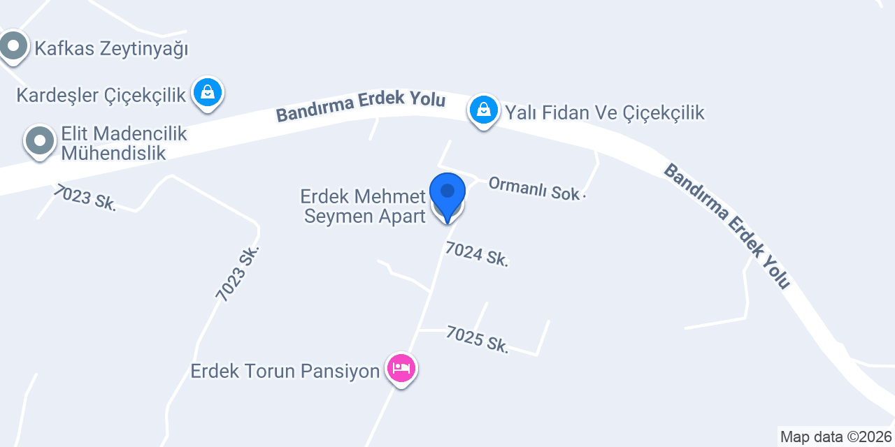 Erdek Mehmet Seymen Apart konumu