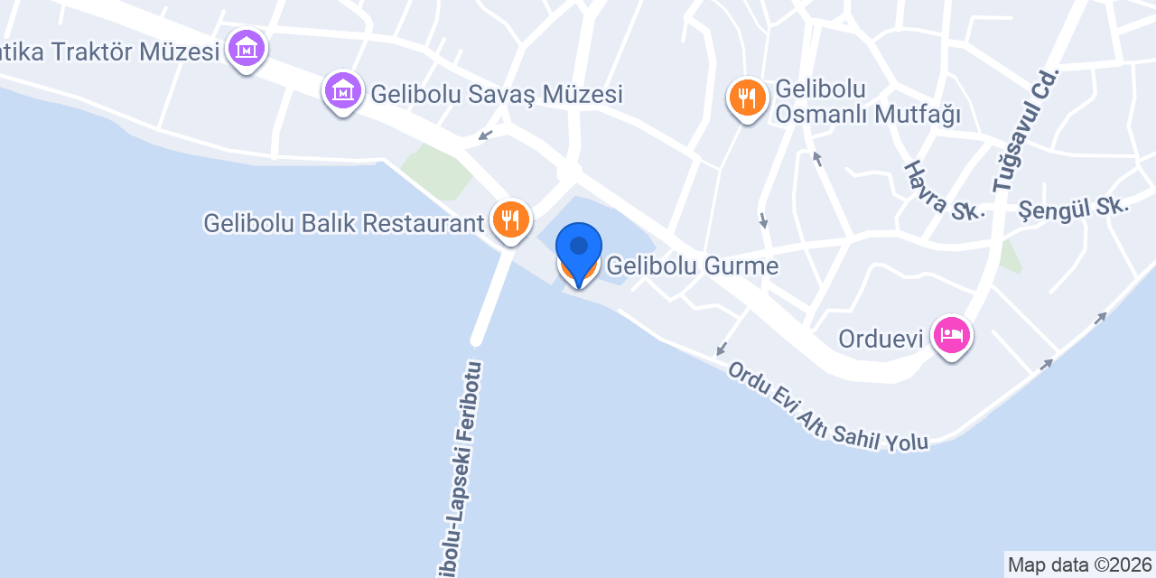 Gelibolu Gurme konumu