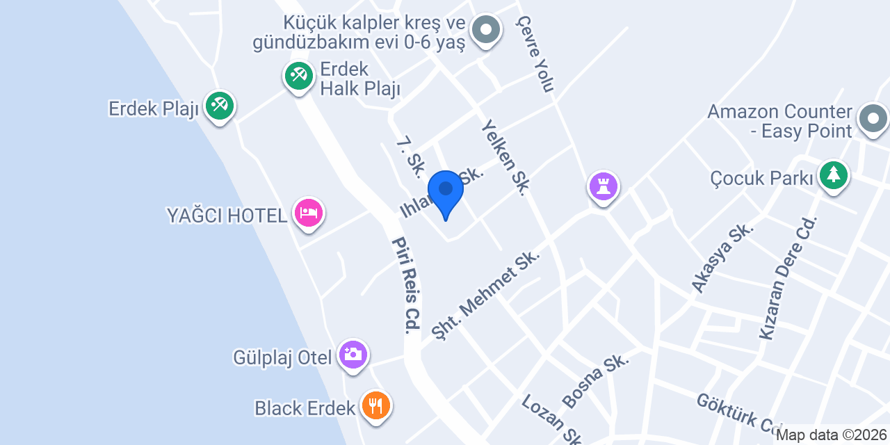 Deniz Apart Erdek konumu