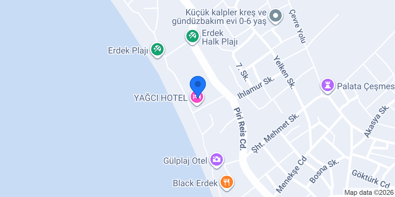 Acet Otel Erdek konumu