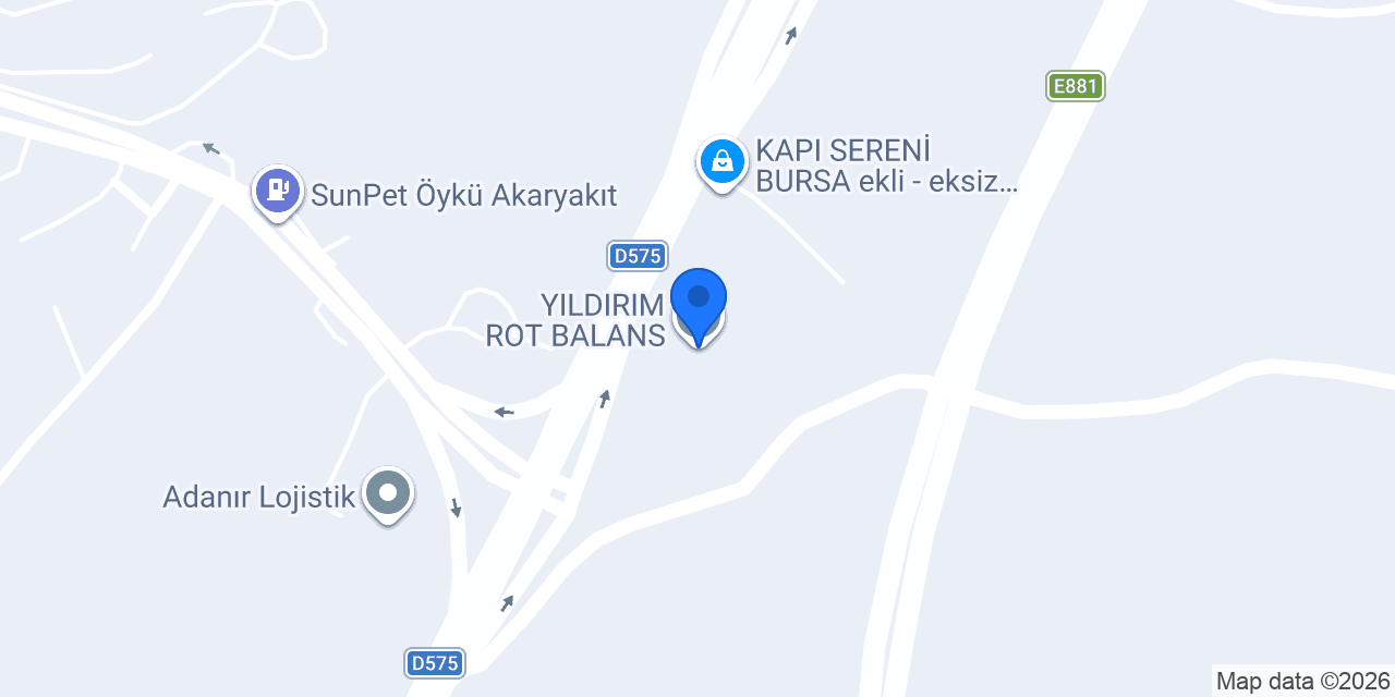 YILDIRIM ROT BALANS konumu