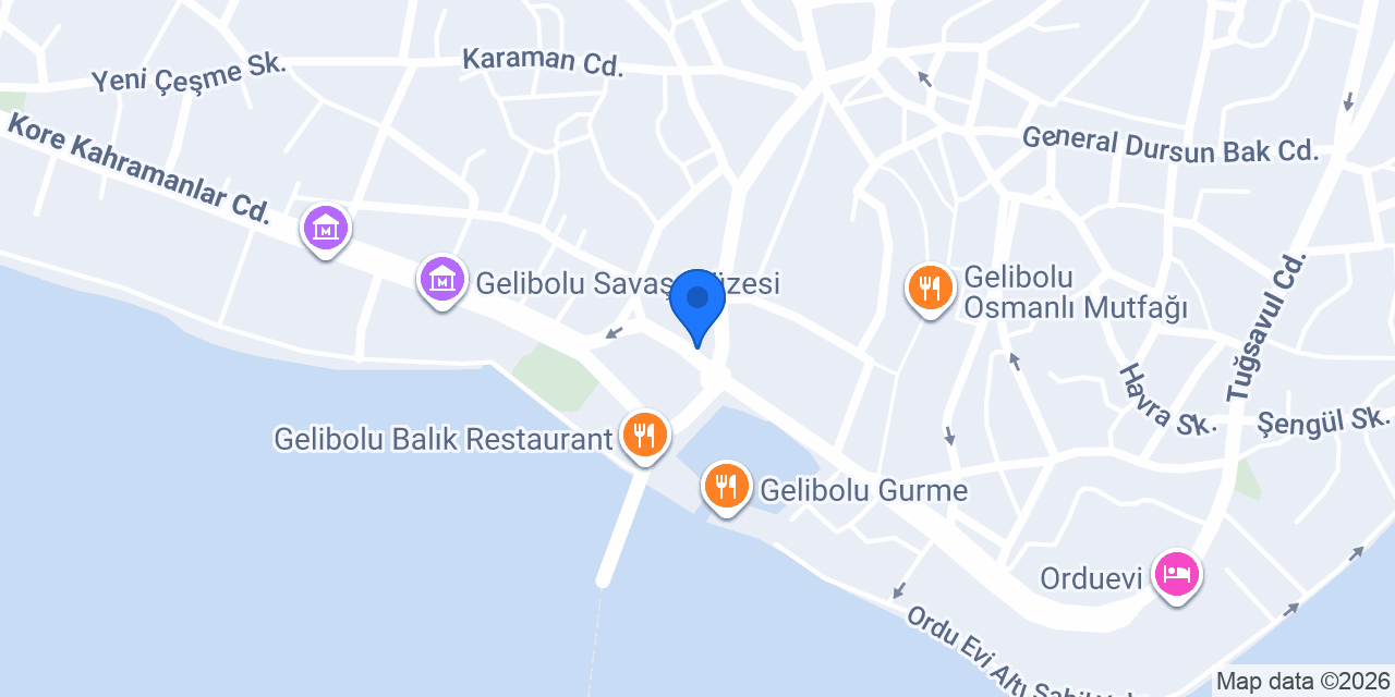 Gelibolu sardalya konumu