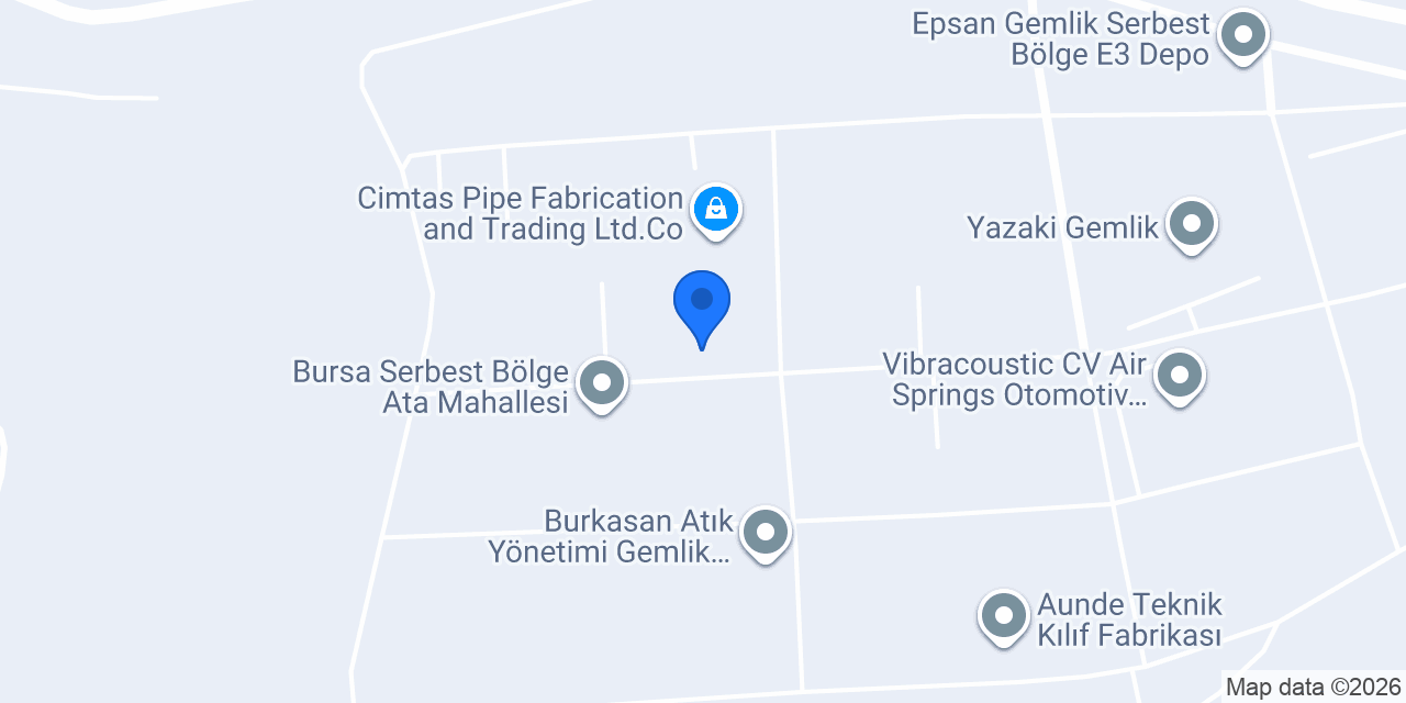 Çimtaş Precision Machining Industries and Trading Ltd. Co. konumu