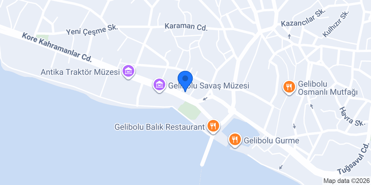 Gelibolu Noterliği konumu