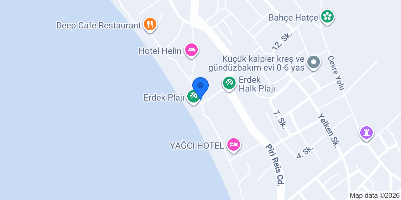 Osmanlı Cafe Nargile & Arya Beach konumu