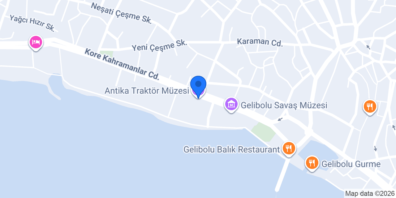Antika Traktör Müzesi konumu