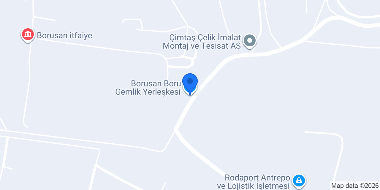 Borusan Boru Gemlik Yerleşkesi konumu