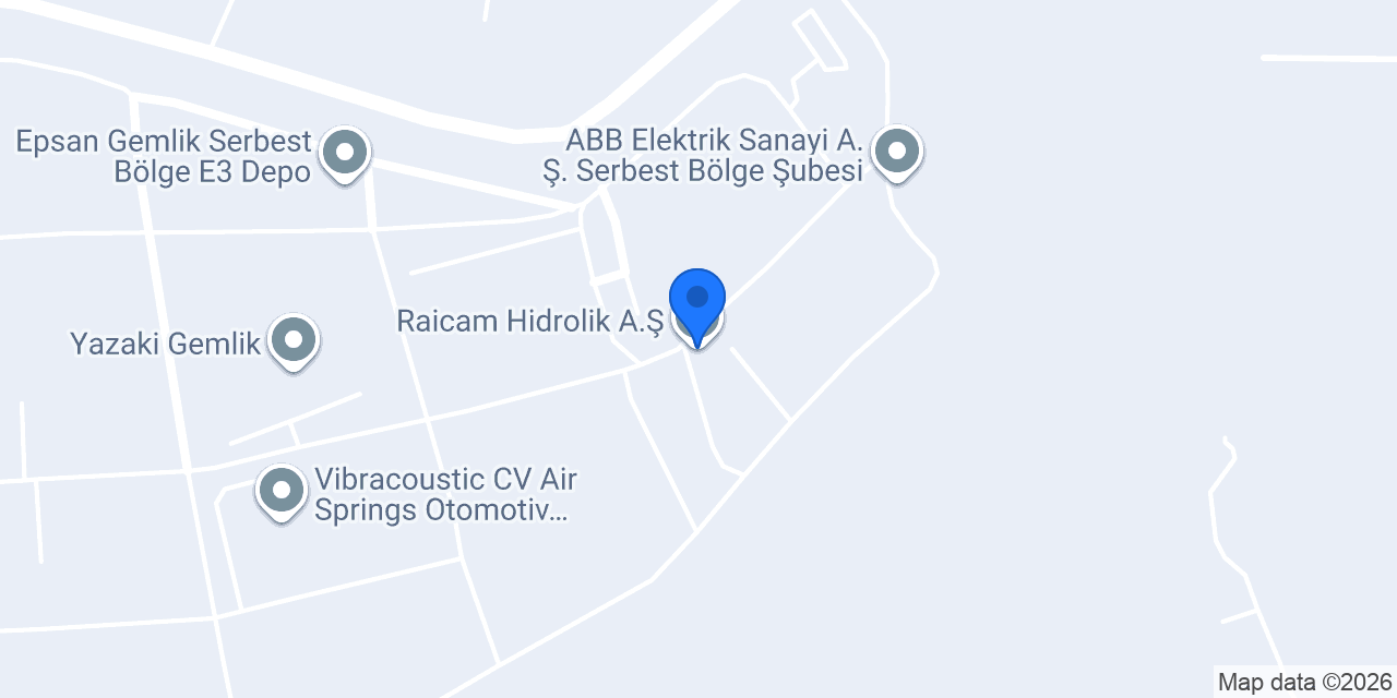 Raicam Hidrolik A.Ş. konumu