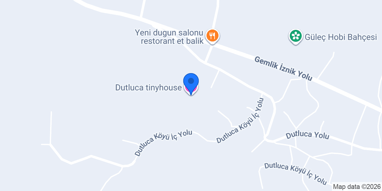 Dutluca tinyhouse konumu
