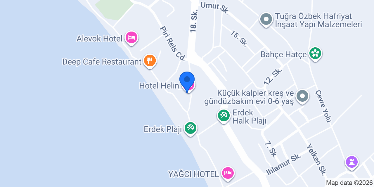 Hotel Helin konumu