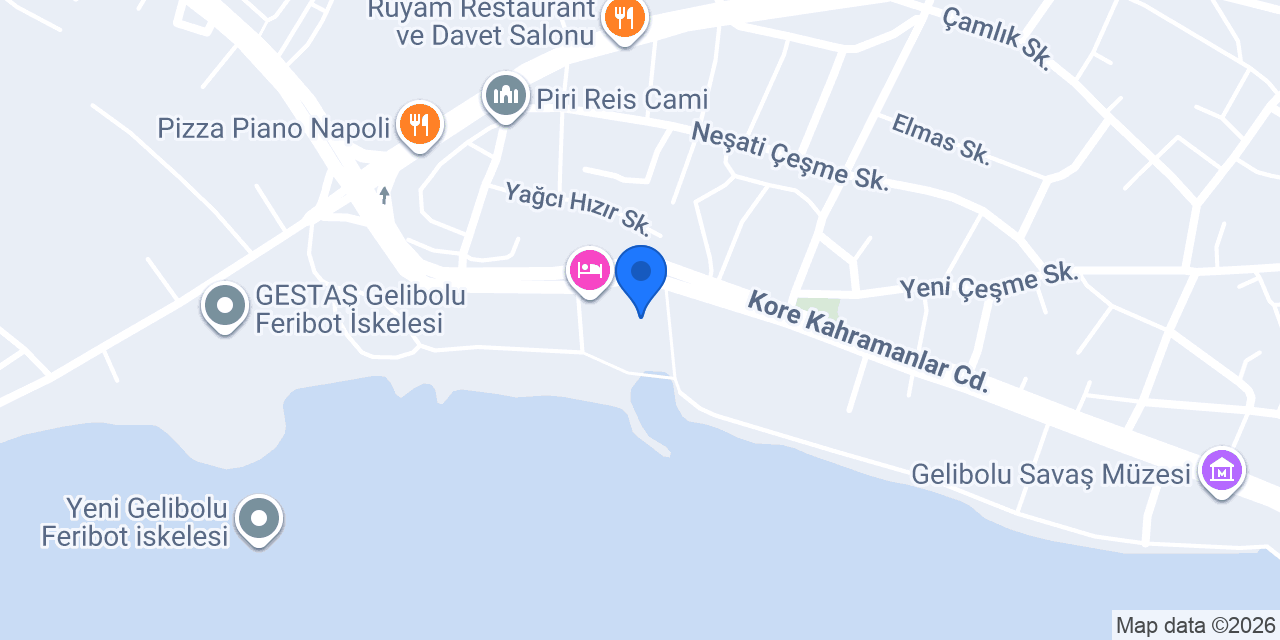 Tuna Otel konumu