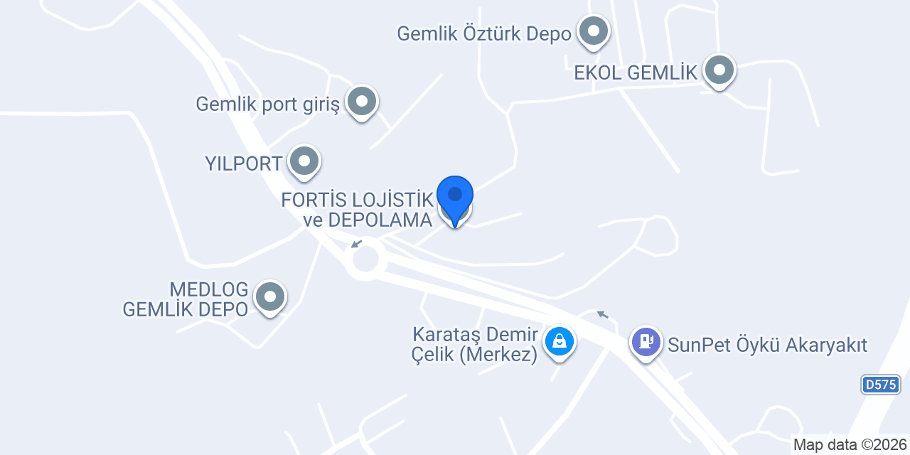 FORTİS LOJİSTİK ve DEPOLAMA konumu