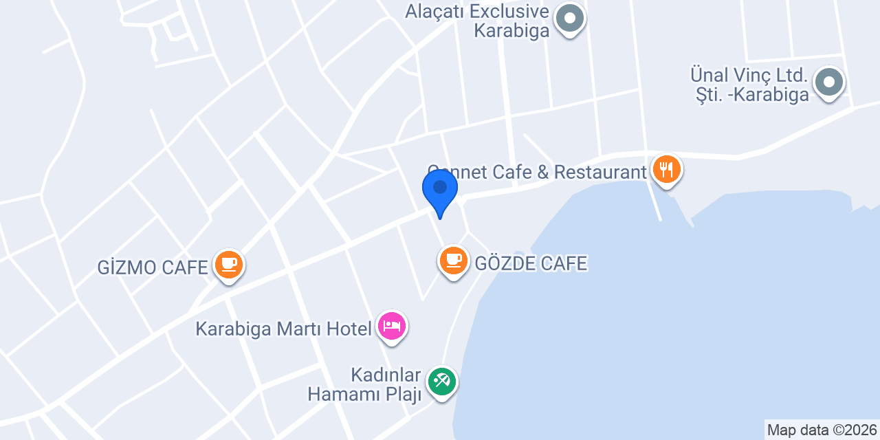 Taş Bahçe Martı Otel konumu