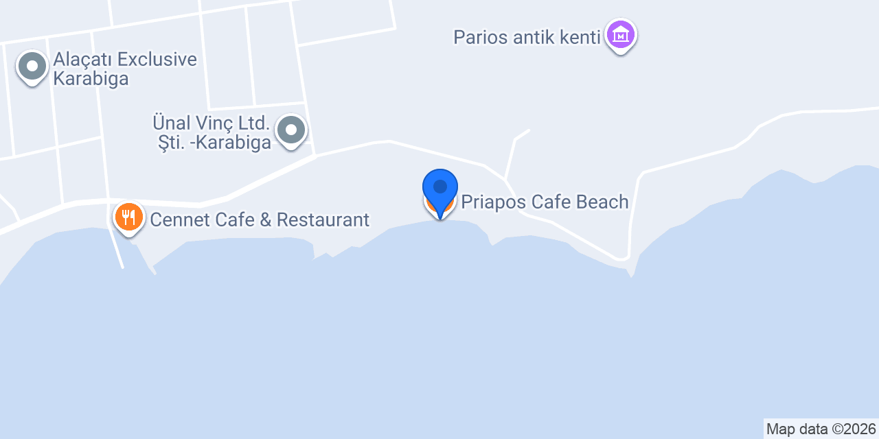 Priapos Cafe Beach konumu
