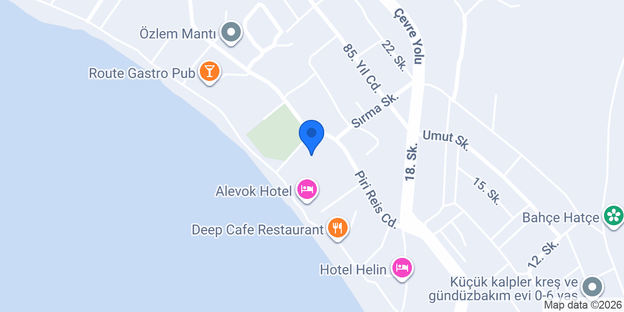 Yücel Hotel konumu
