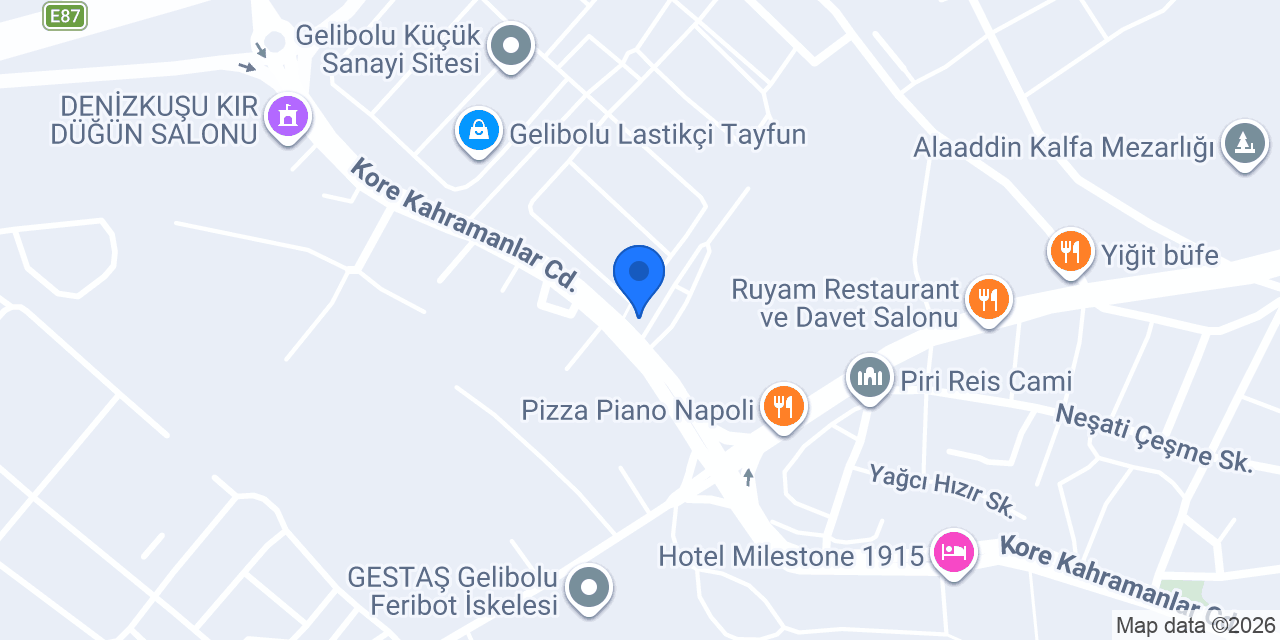 Ak Gelibolu İnşaat konumu
