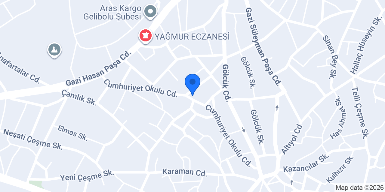 DERYA ÇAM HAFRİYAT konumu