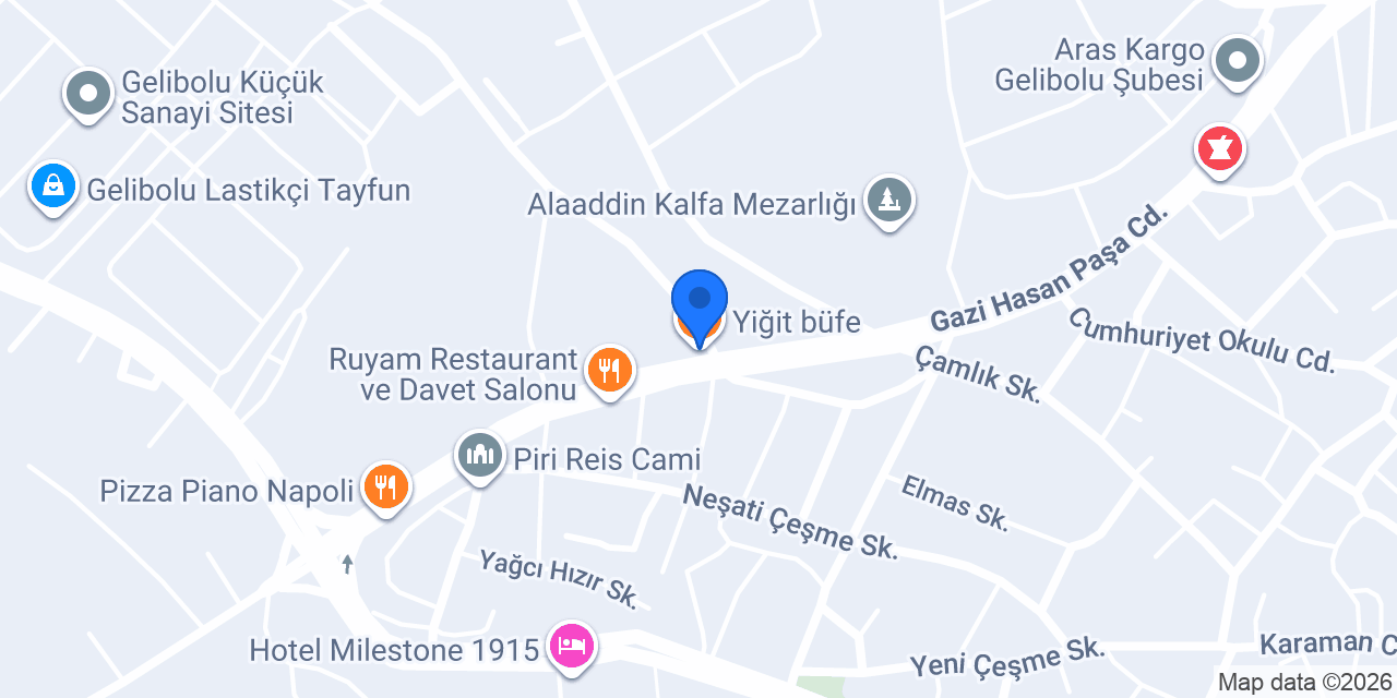 Yiğit büfe konumu