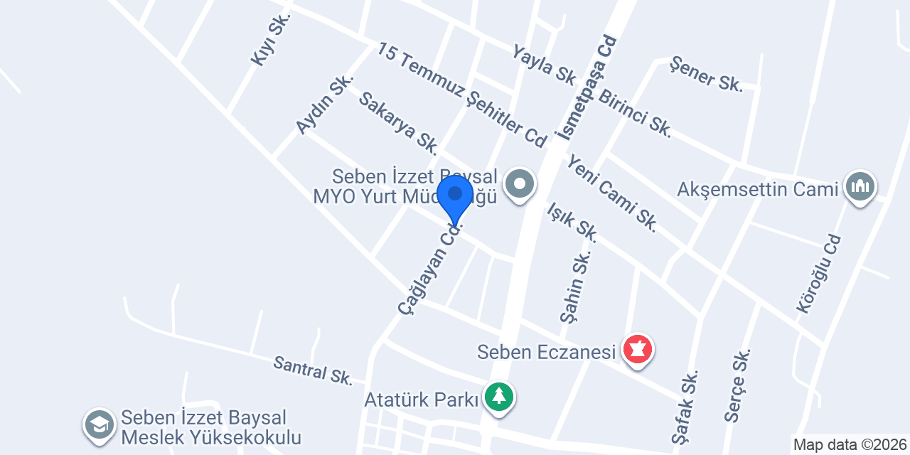 Seben Halk Eğitim Merkezi konumu