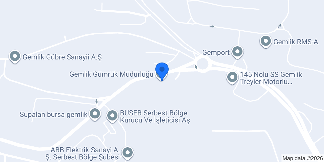 Gemlik Gümrük Müdürlüğü konumu