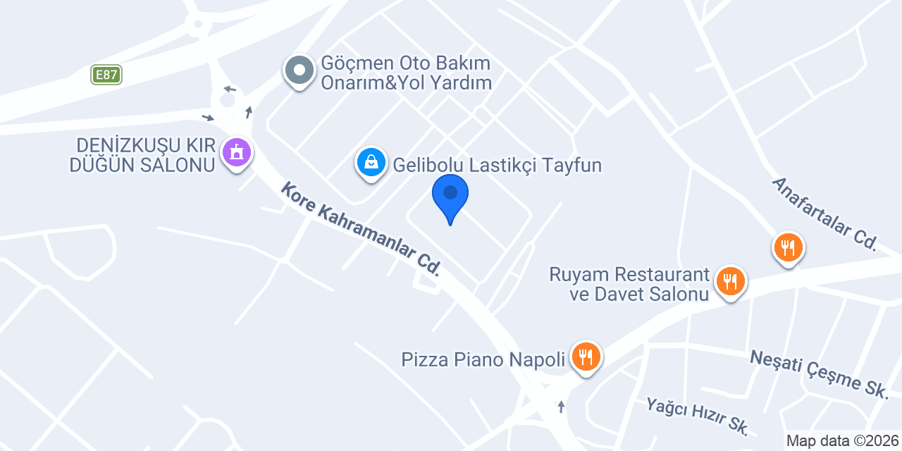 Çınar Oto konumu