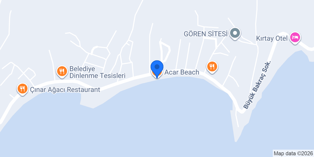 Acar Beach konumu