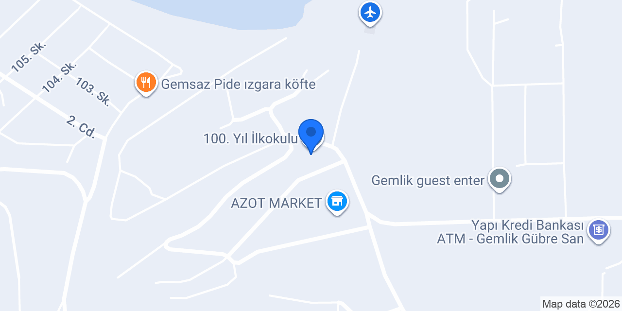 100. Yıl İlkokulu konumu