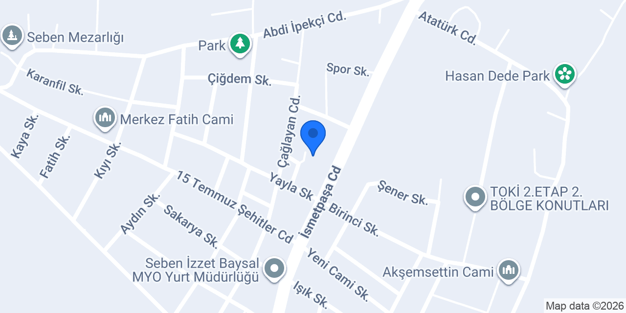Seben Anaokulu konumu