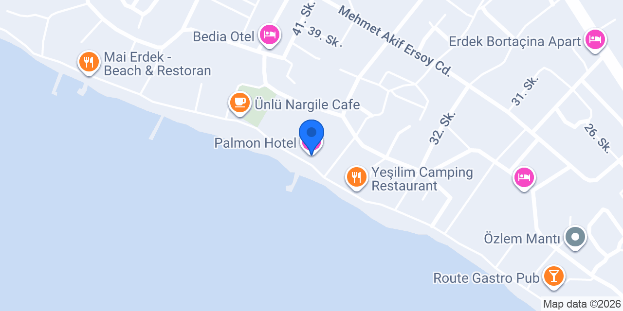 Palmon Hotel konumu