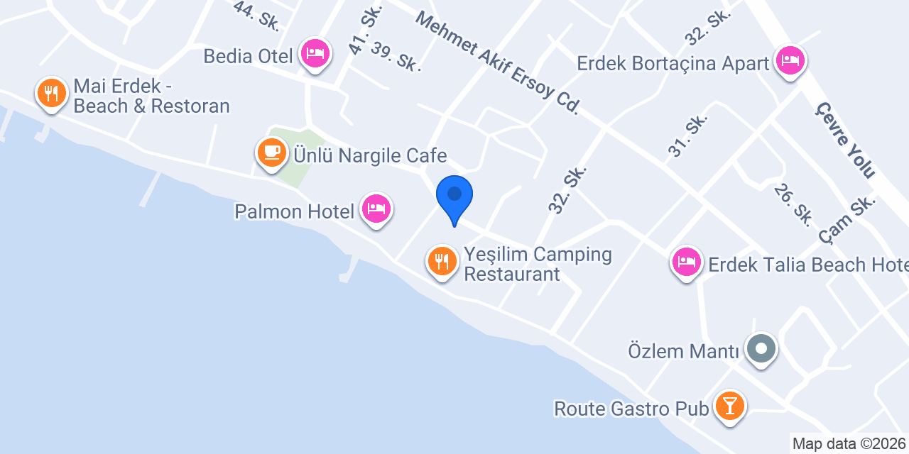 Şahin Motel - Happiness Restaurant Bistro konumu