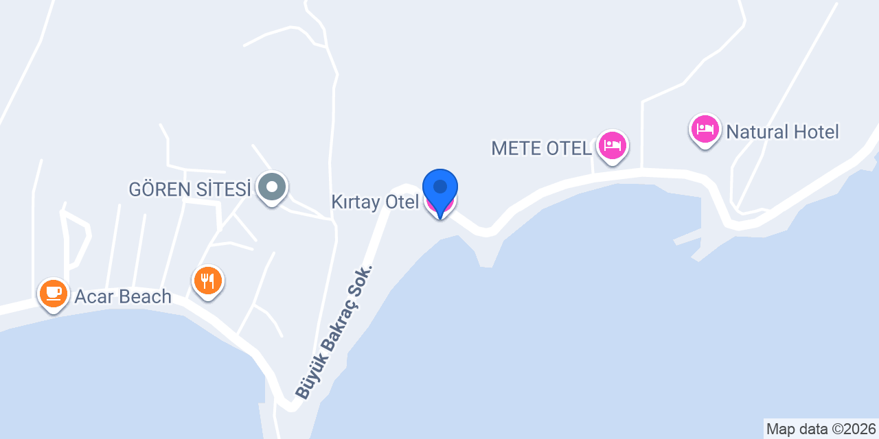 Kırtay Otel konumu