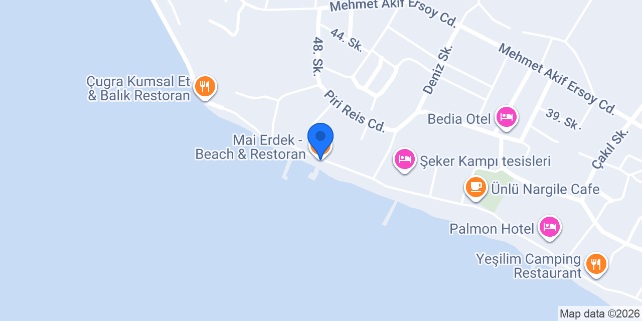 Mai Erdek - Beach & Restoran konumu