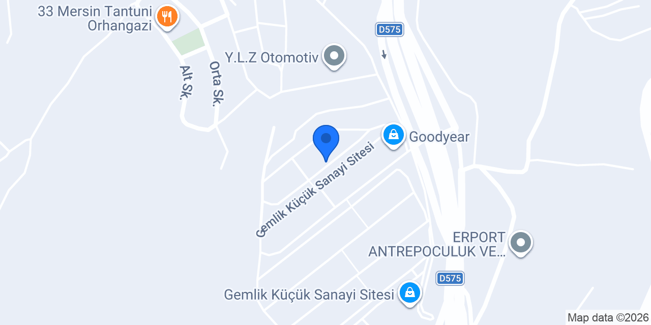 Gemlik Oto Cam konumu