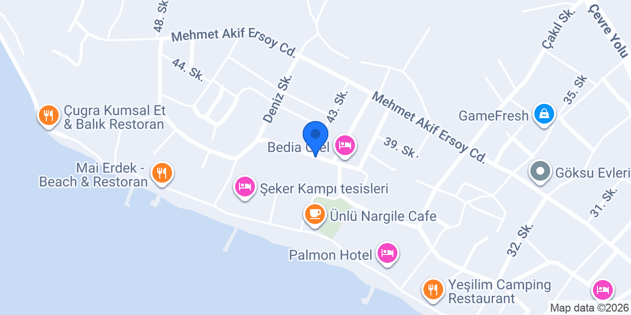 Canan Pansiyon konumu