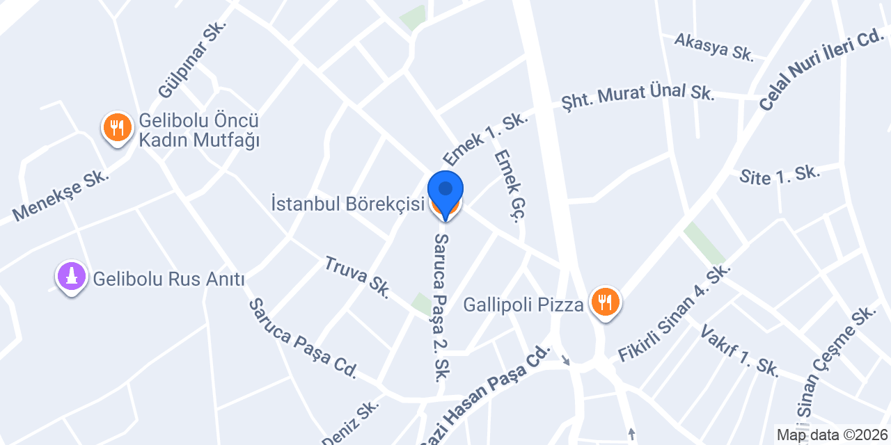 İstanbul Börekçisi konumu