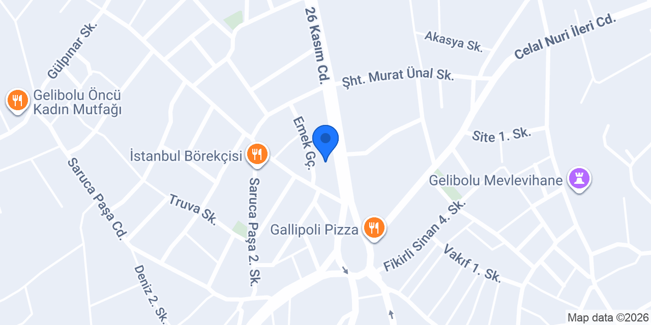 Gelibolu Yapı AVM. konumu