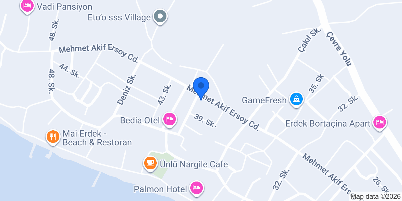 Ata Pansiyon Erdek konumu