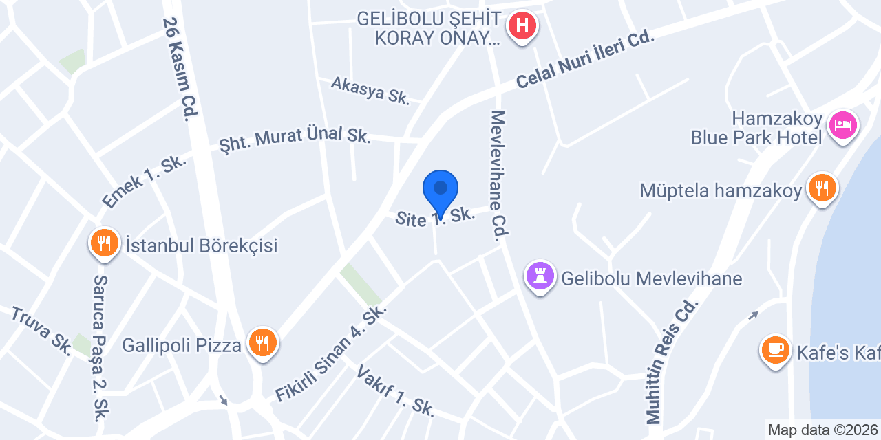 Engin otel konumu