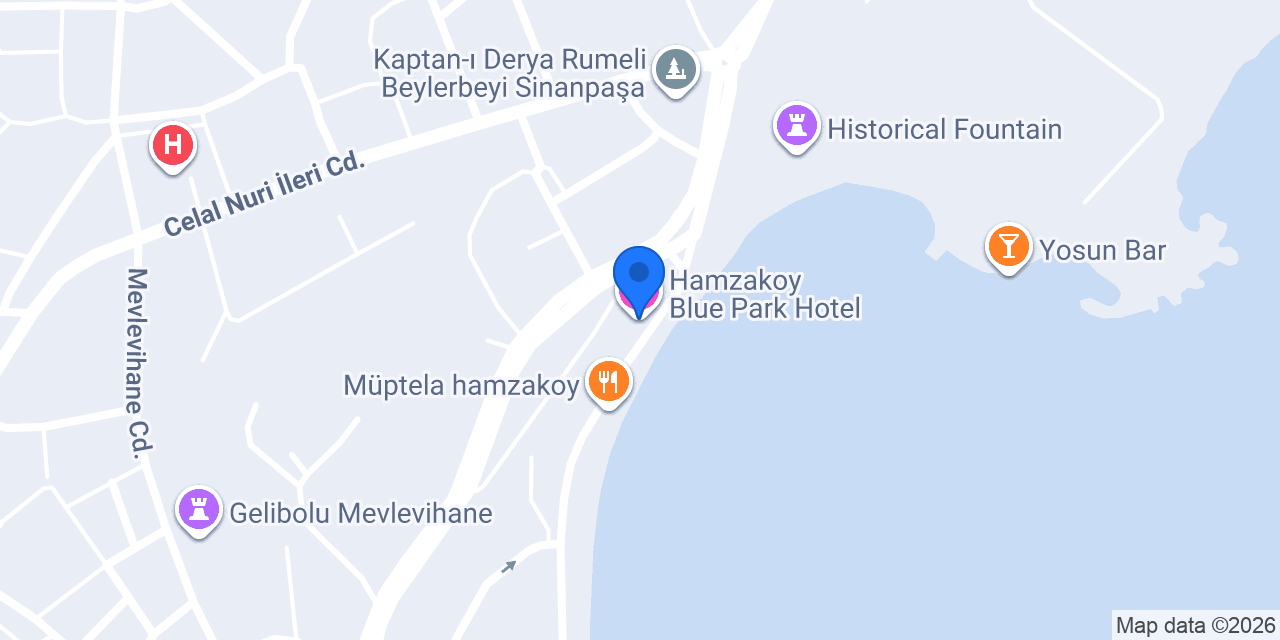 Hamzakoy Blue Park Hotel konumu