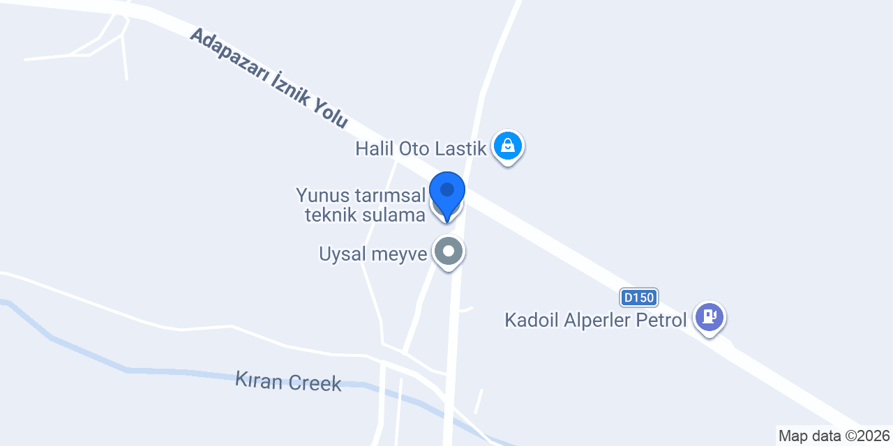 Yunus tarımsal teknik sulama konumu