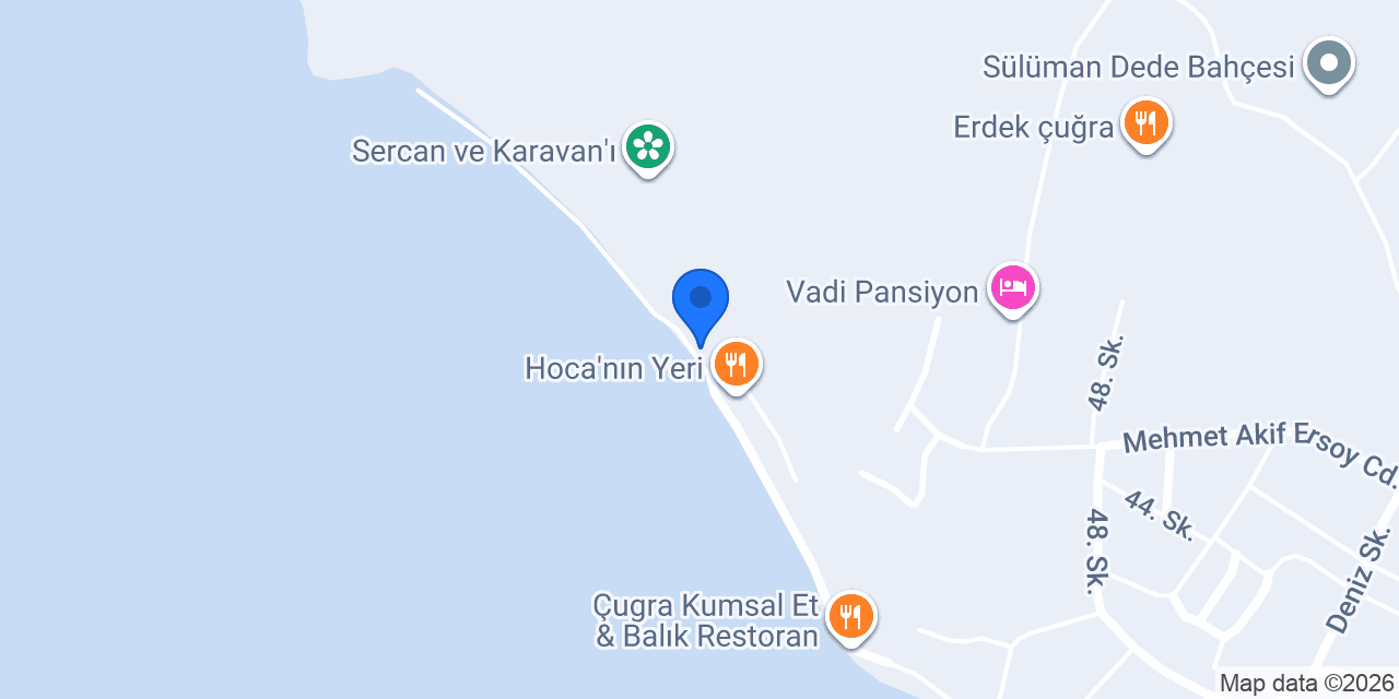 Coco Beach Erdek konumu